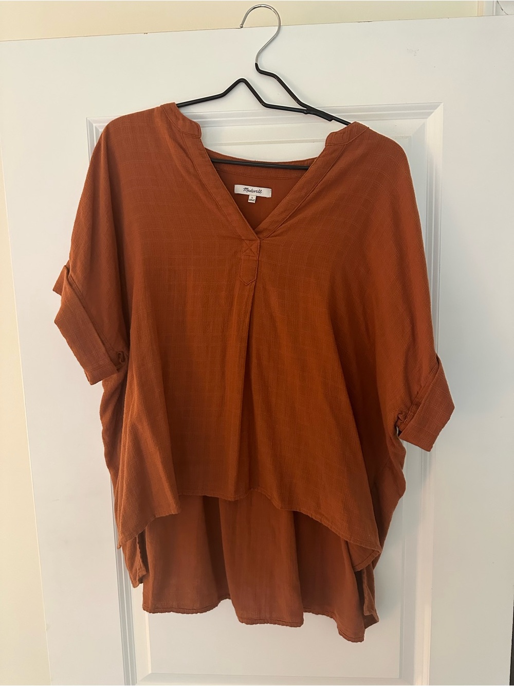 Madewell Rust Orange Top